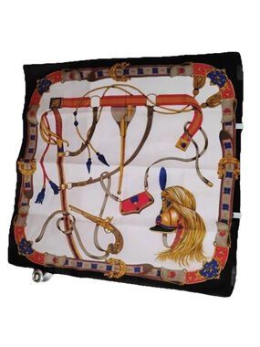 Made In Italy Equestrian Polyester Scarf Unbranded